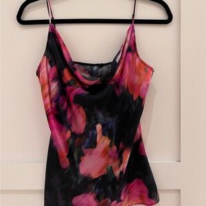 Generation Love Black Floral Tank Top Size Small